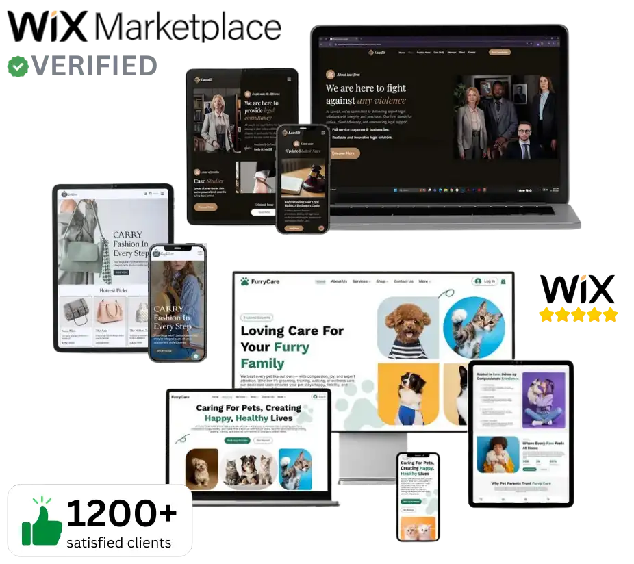 Hero section image Wix Web Design Services by Certified Wix Website Designers