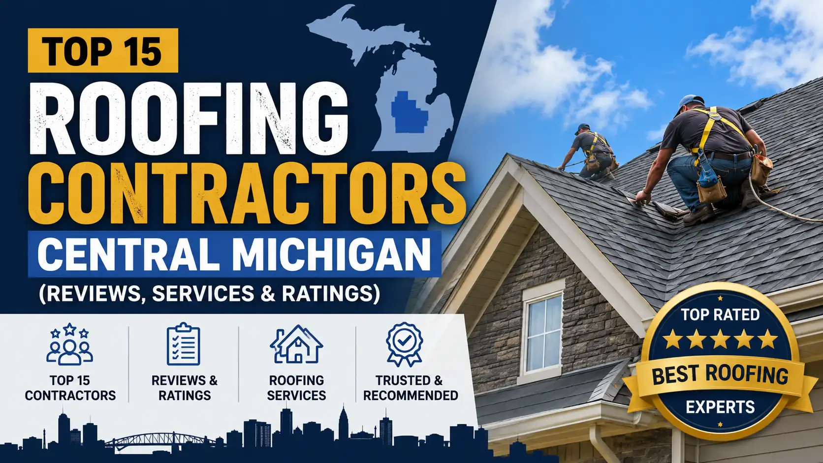 Top 15 Roofing Contractors Central Michigan (Reviews, Services & Ratings) 2 Top 15 Roofing Contractors Central Michigan (Reviews, Services & Ratings)