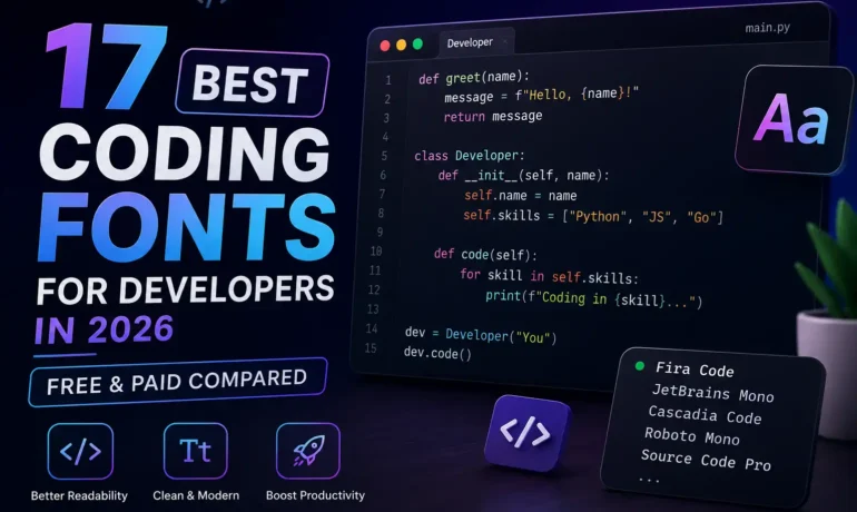 17 Best Coding Fonts for Developers in 2026 (Free & Paid Compared) 1 17 Best Coding Fonts for Developers in 2026 (Free & Paid Compared)