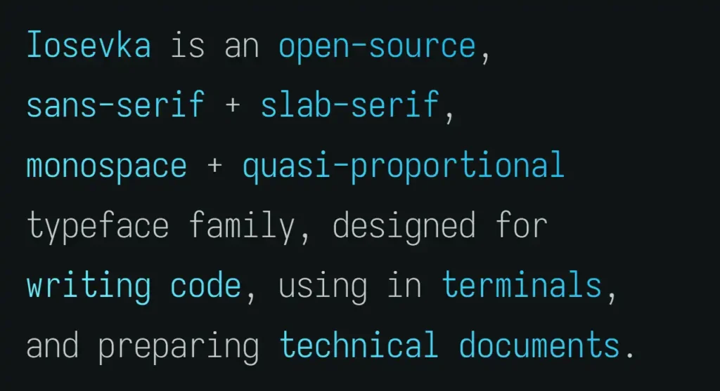 17 Best Coding Fonts for Developers in 2026 (Free & Paid Compared) 7 Iosevka | Best Coding Fonts